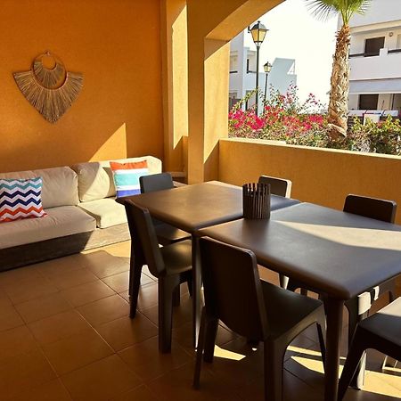 Bajo Con Jardin A Pie De Playa Y Piscina Comunitaria Con Jacuzzi Daire Playas de Vera Dış mekan fotoğraf