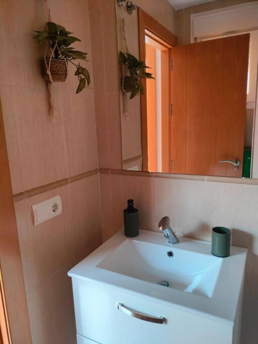 Bajo Con Jardin A Pie De Playa Y Piscina Comunitaria Con Jacuzzi Daire Playas de Vera Dış mekan fotoğraf
