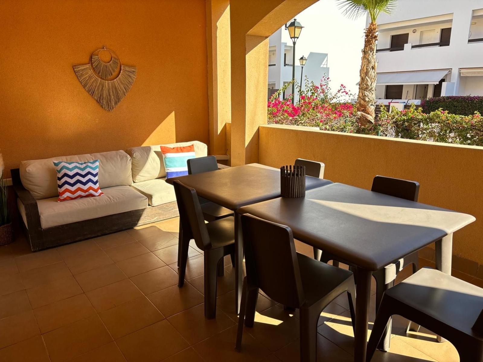 Bajo Con Jardin A Pie De Playa Y Piscina Comunitaria Con Jacuzzi Daire Playas de Vera Dış mekan fotoğraf